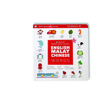 Load image into Gallery viewer, Press-and-Learn English Malay Chinese Words Book (Preorder - Early May)
