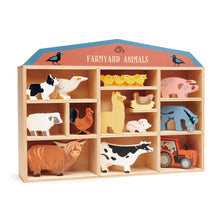 Load image into Gallery viewer, Farm Animals with Display Shelf
