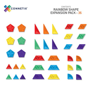 Connetix - Rainbow Shape Expansion Pack (36 pieces)