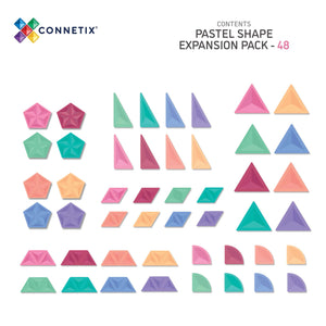 Connetix - Pastel Shape Expansion Pack (48 pieces)