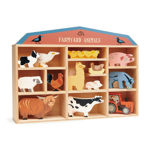 Farm Animals with Display Shelf