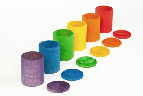 Grapat 6 colored cups with cover