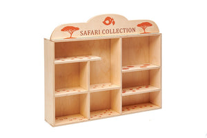 Safari Animals with Display Shelf