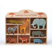 Load image into Gallery viewer, Safari Animals with Display Shelf